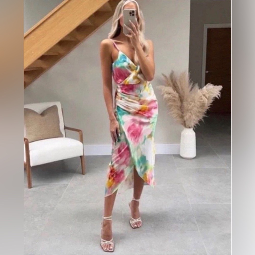 Colorful Watercolor Maxi Dress - Picture 6 of 12